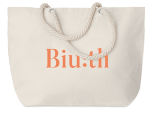 Plážová taška s logom Biutli