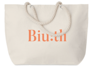 Plážová taška s logom Biutli